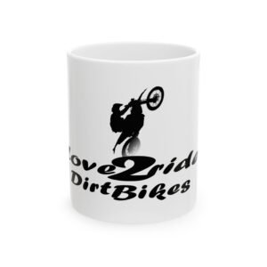 Motocross Love2Ride Ceramic Mug - Perfect Gift for Dirt Bike Enthusiasts - 11oz & 15oz Options