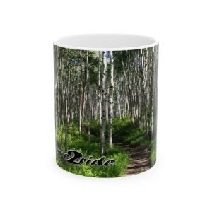 Love2ride through Aspen forests inspired Ceramic Mug, (11oz, 15oz)