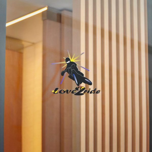 Love2Ride whip Transparent Logo Die-Cut Stickers, (DTF) - Image 6