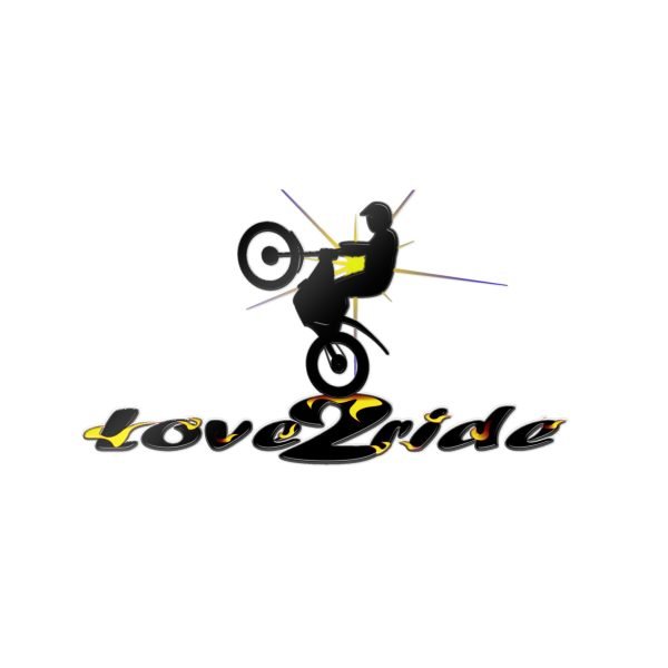 Love2Ride Trials Transparent Logo Die-Cut Stickers, (DTF) - Image 5