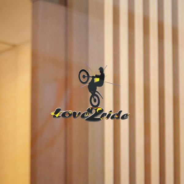 Love2Ride Trials Transparent Logo Die-Cut Stickers, (DTF) - Image 4